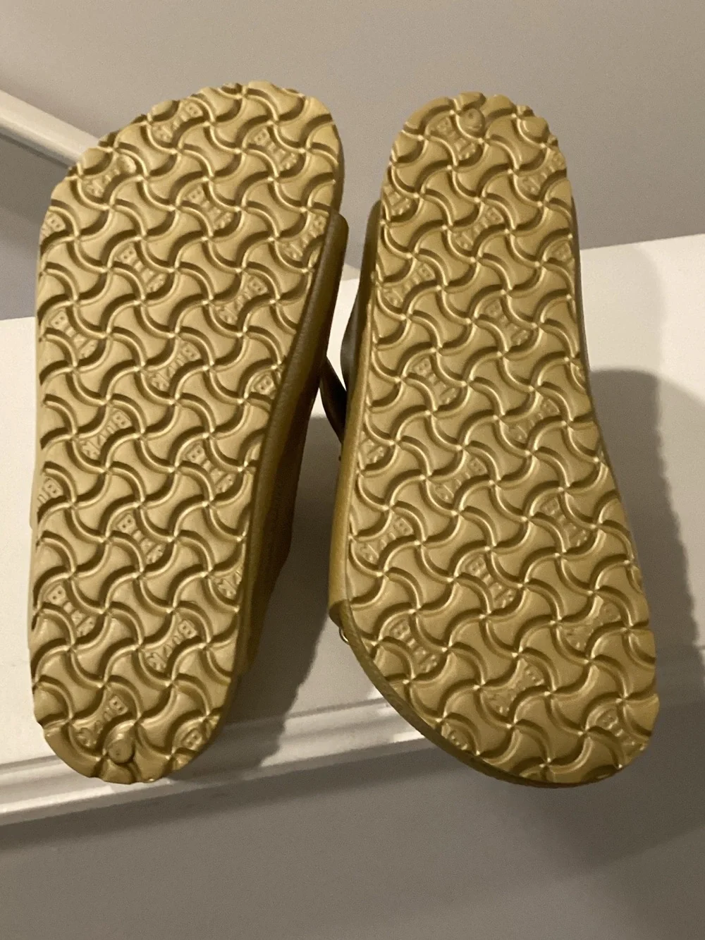 Birkenstock Kids Two-Buckle Sandals in Metallic Gold
